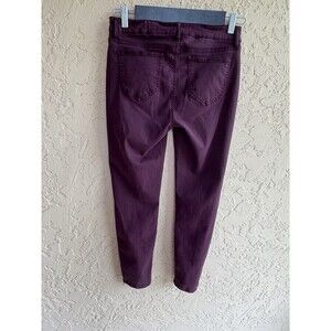 Buffalo David Bitton Women Royal Stretch Size 8 w29 Dark Maroon Skinny Leg Jeans